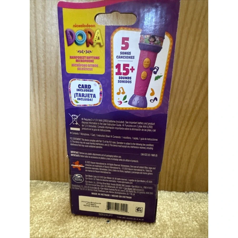 Dora Rainforest Rhythms Microphone with Music, Sound Fx
